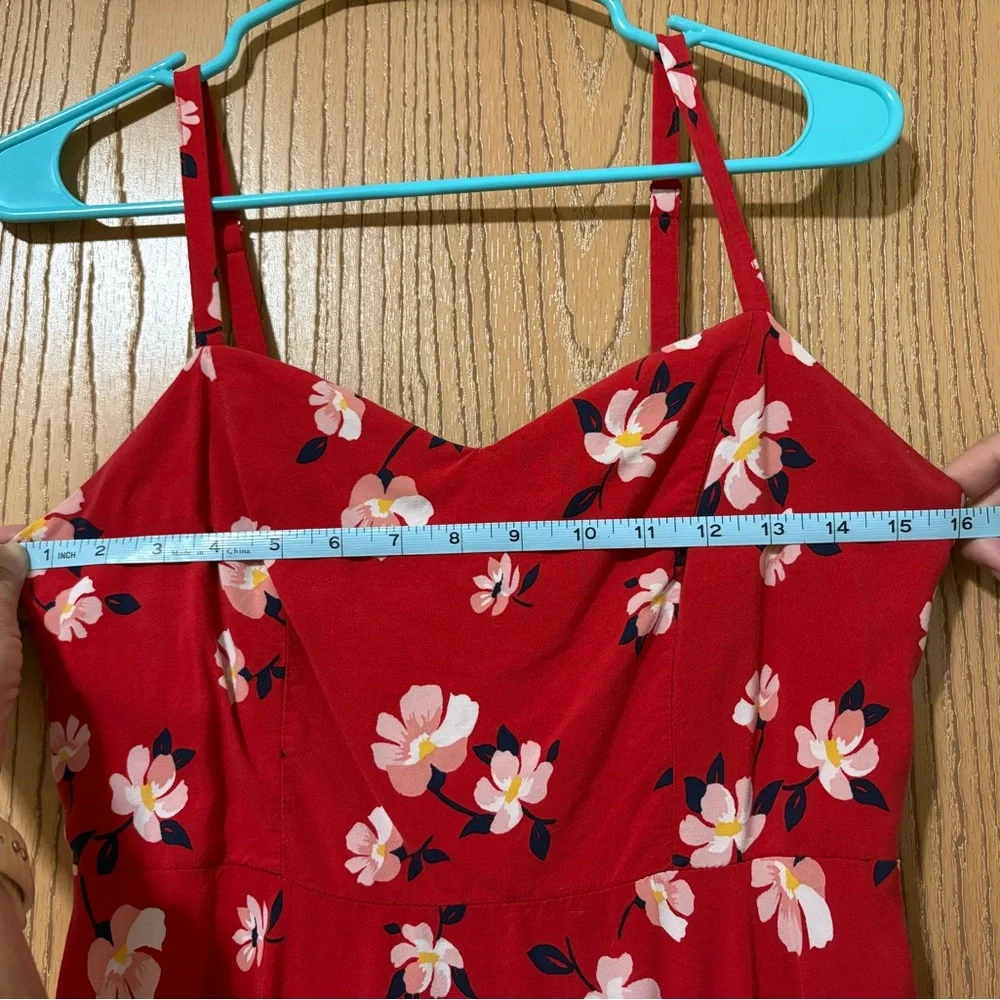 Old Navy Red Floral Dress - Picture 4 of 6